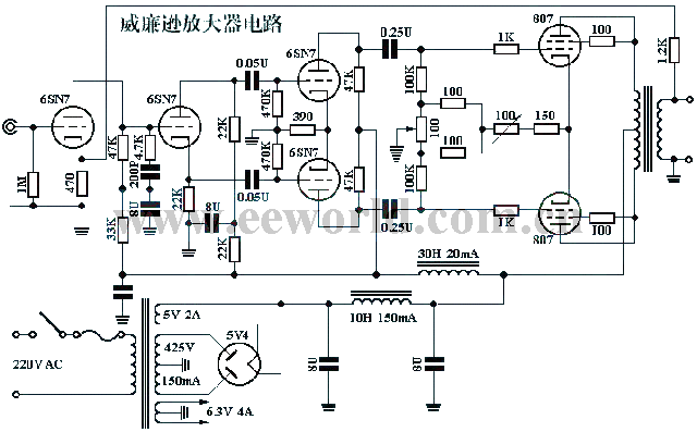 电子管功放制作 电子管功放电路图大全