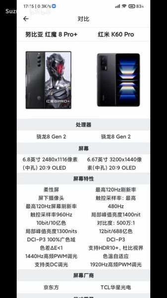红魔8pro比价 努比亚手机价格一览表