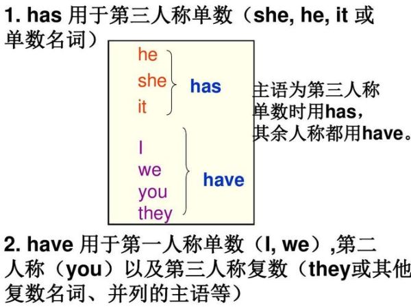 has和 have的区别:has和have怎么区别