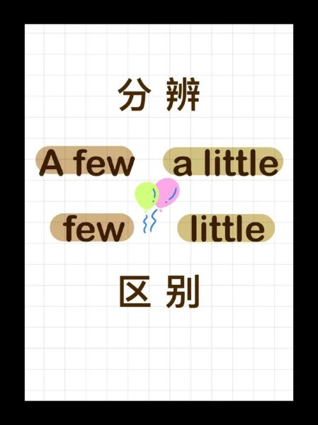 a few和a few of的区别用法:a few a few of区别