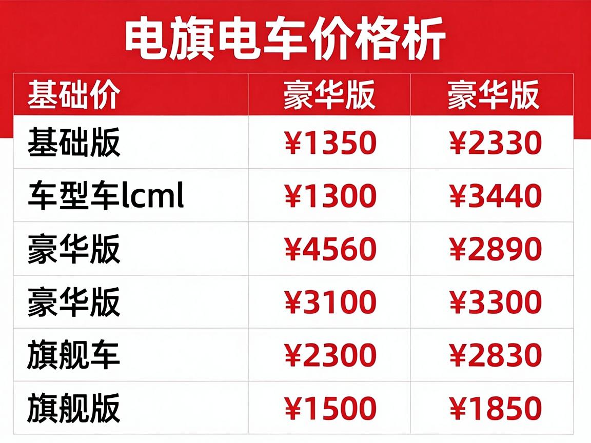 红旗电车车型价格表,红旗电动价格多少钱一辆2020