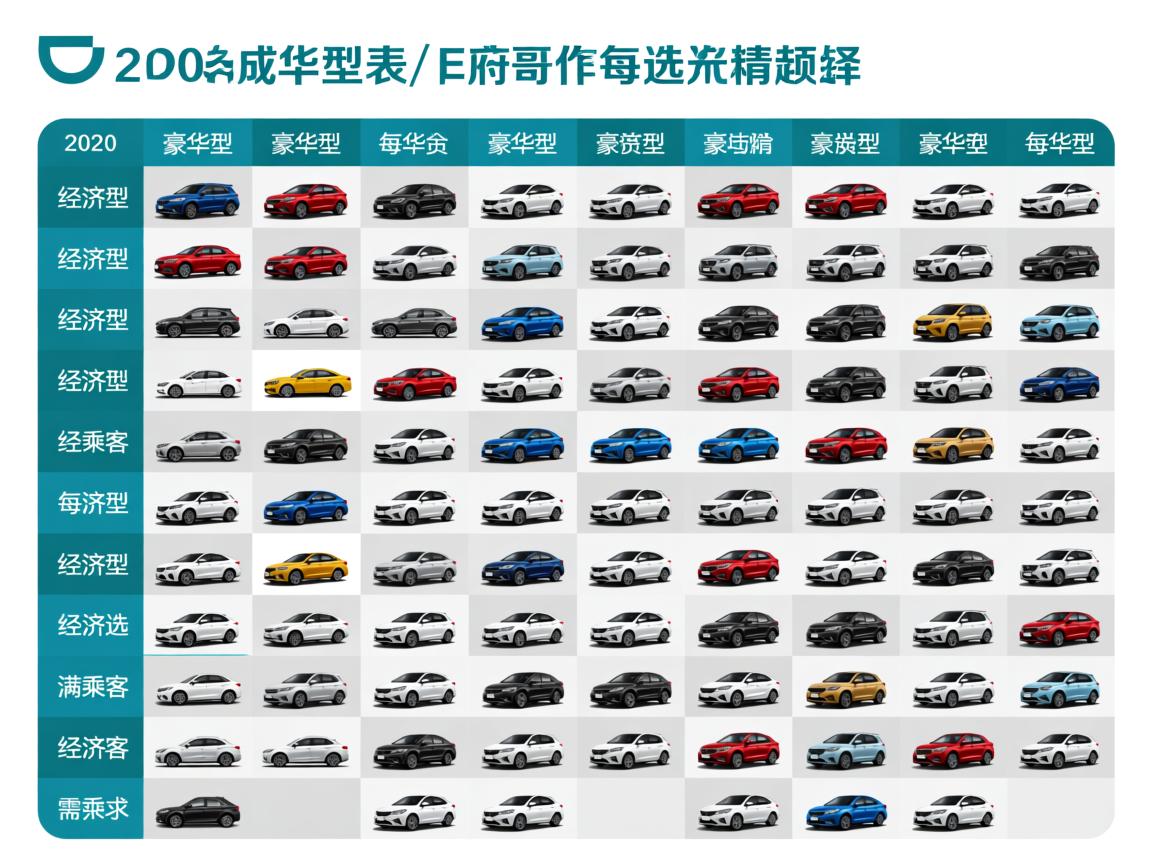 滴滴车型表，滴滴车型表2020
